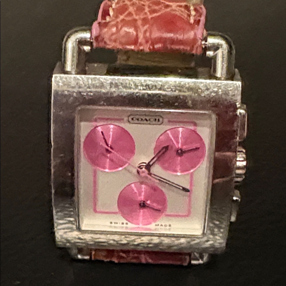 Coach Silver and Pink Women's Smartwatch
